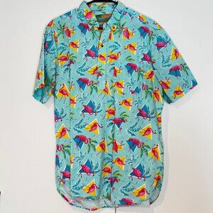 Chubbies SS button down - XL - flamingos
